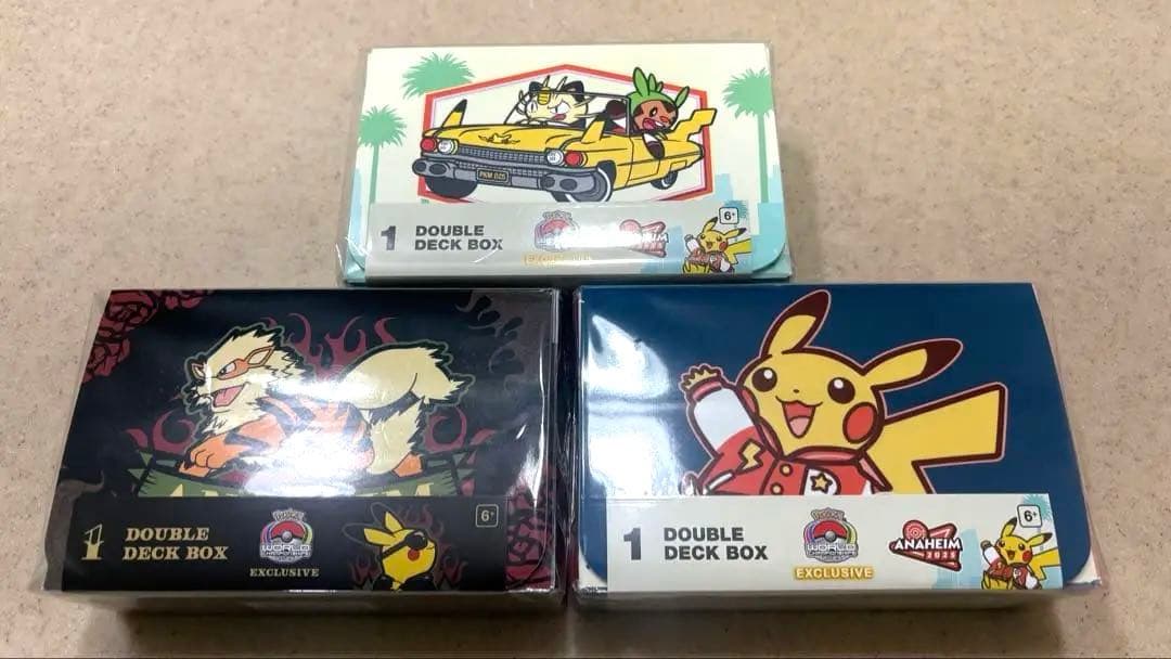 最安】WCS 2025 アナハイム ダブルデッキケース 3個セット① - メルカリ