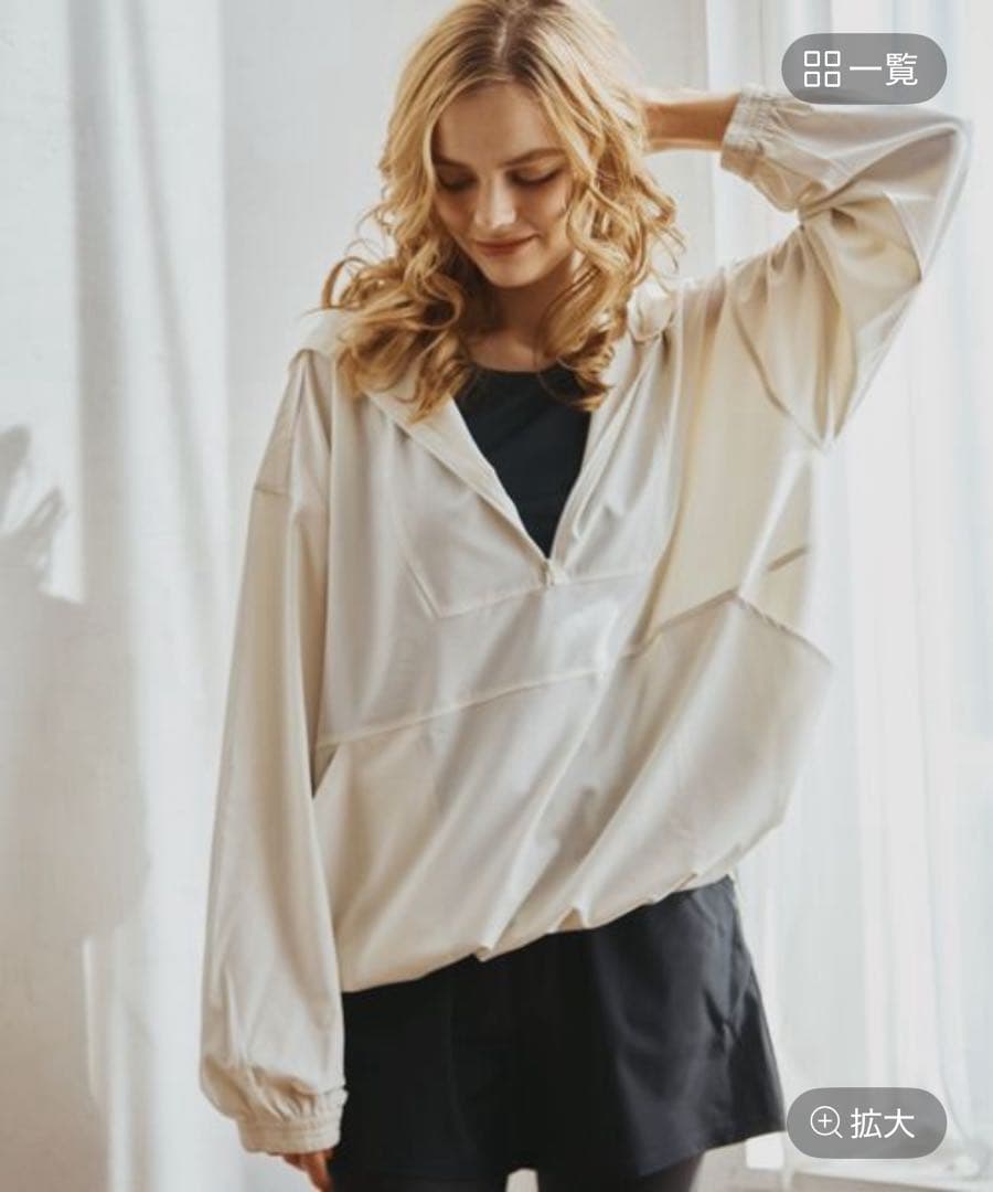 ポケット付きハーフジップラッシュパーカー＋リブタンキニ＋レギンス5点セット 2025年新作】WEB限定商品 ポケット付きハーフジップラッシュパーカー＋