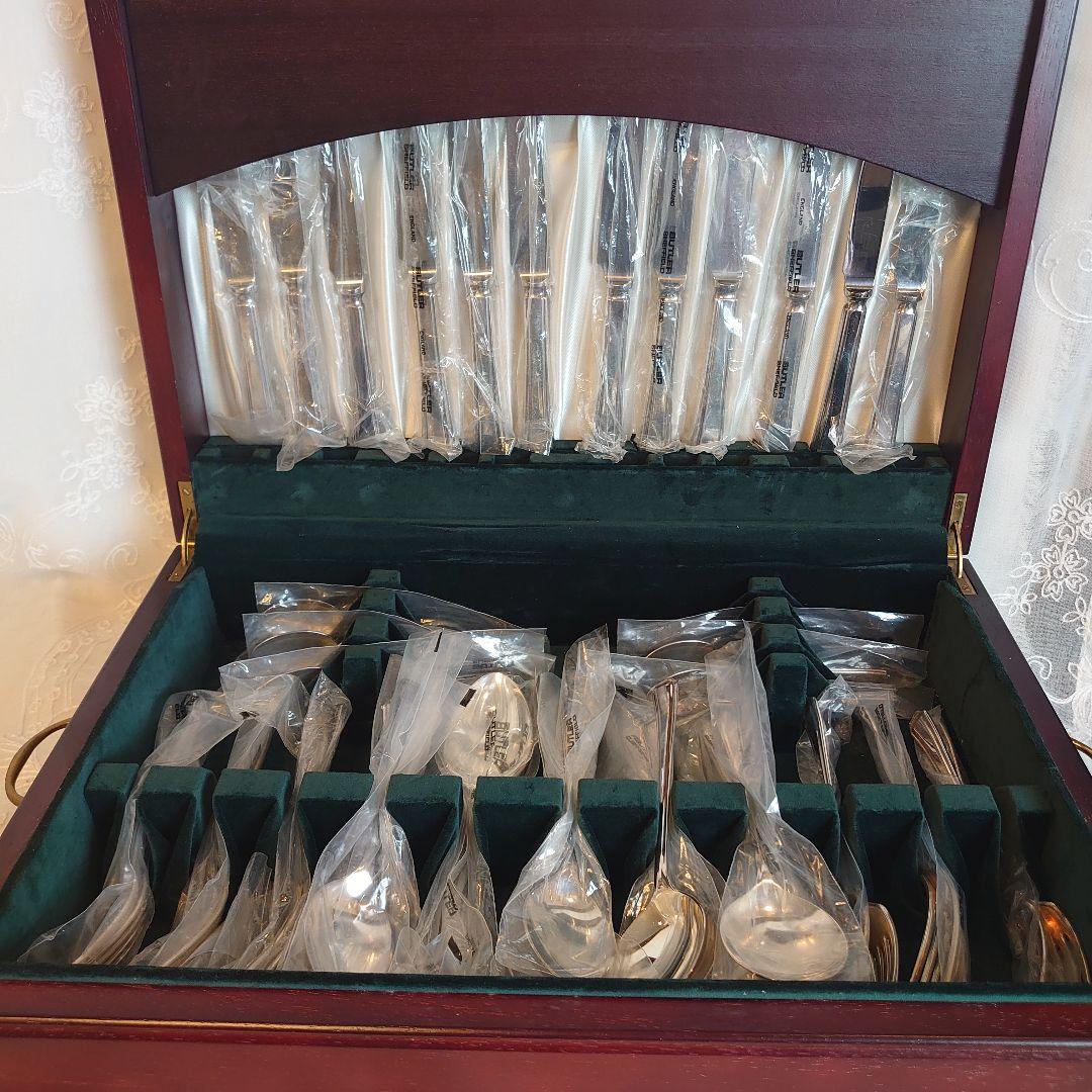 イギリス製　シルバープレート　カトラリーセット　フォーク　スプーン