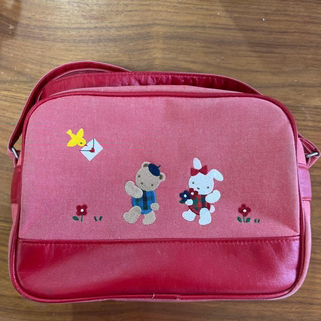 ファミリア⭐︎familiar【幼稚園バッグ】赤ショルダー - メルカリ