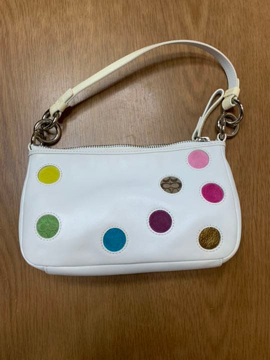 未使用正規品　コーチ 限定コレクション　ポルカドットデミポーチ COMME des GARCONS ポーチ ポルカドット スモール(ポルカドット