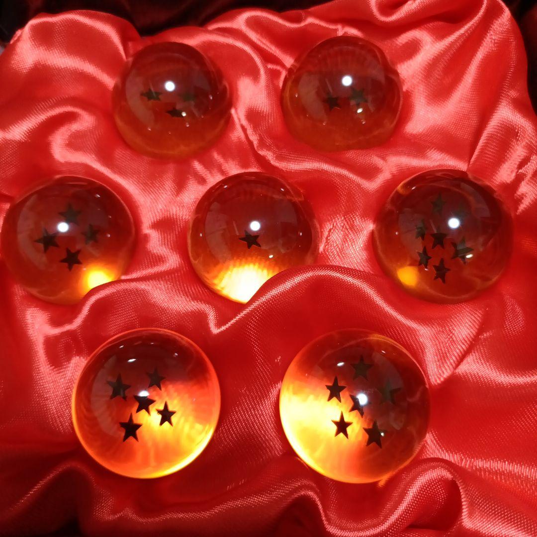 ドラゴンボール セット 7個セット オレンジ色 星模様付き レプリカ玉