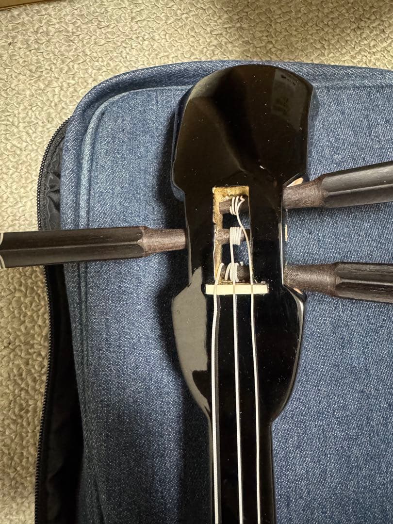 三線 人工皮 バチ 竹ウマ ソフトケース セット