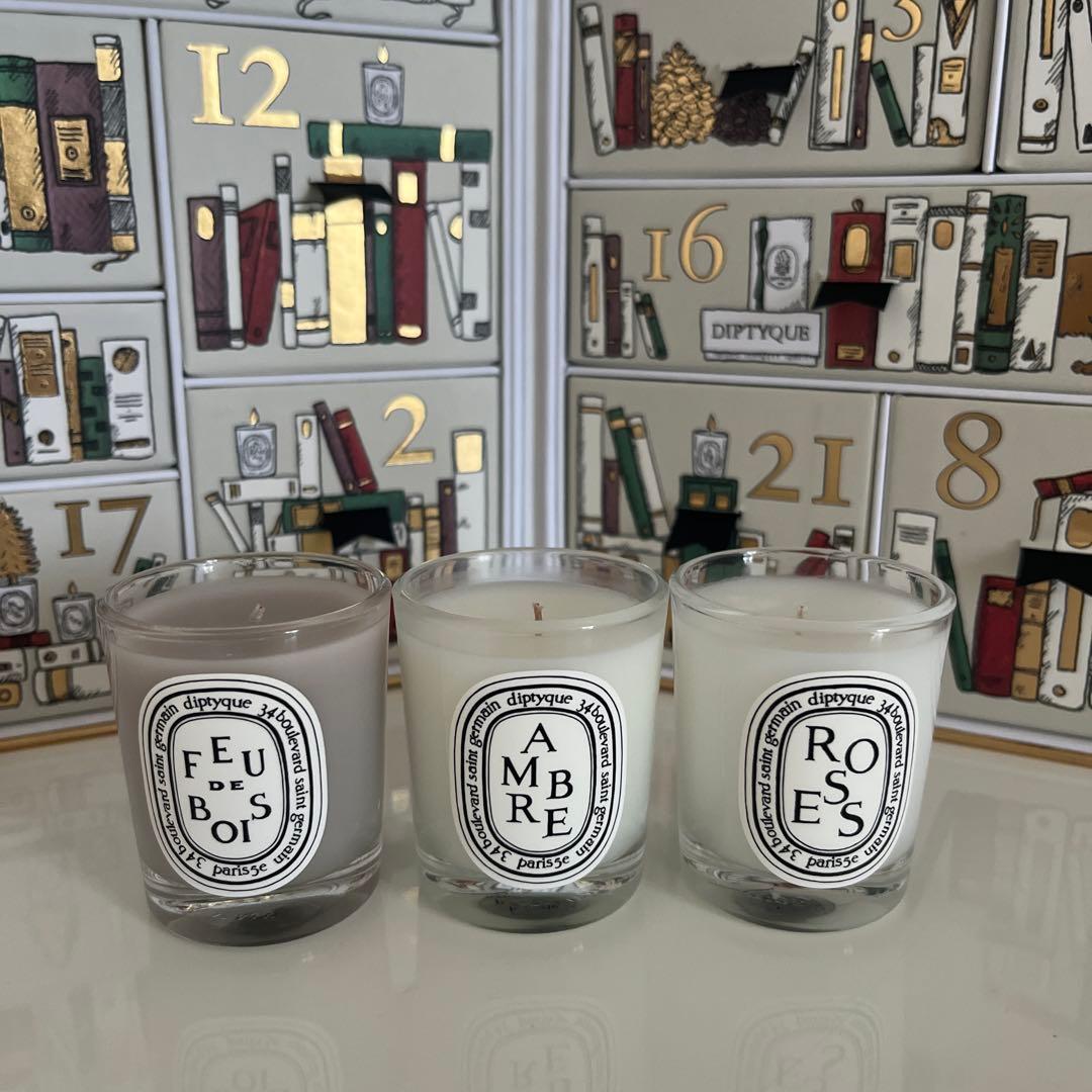 ディプティック　ミニキャンドル　☆フドブワ　☆アンブル　☆ローズ　3個セット