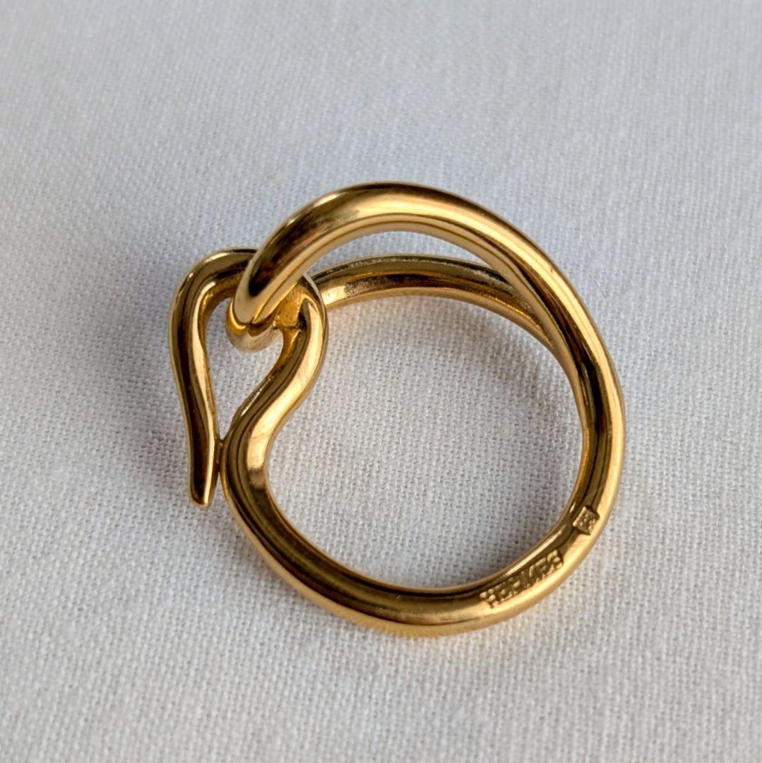 【美品】HERMES エルメス スカーフリング 《ジャンボ》