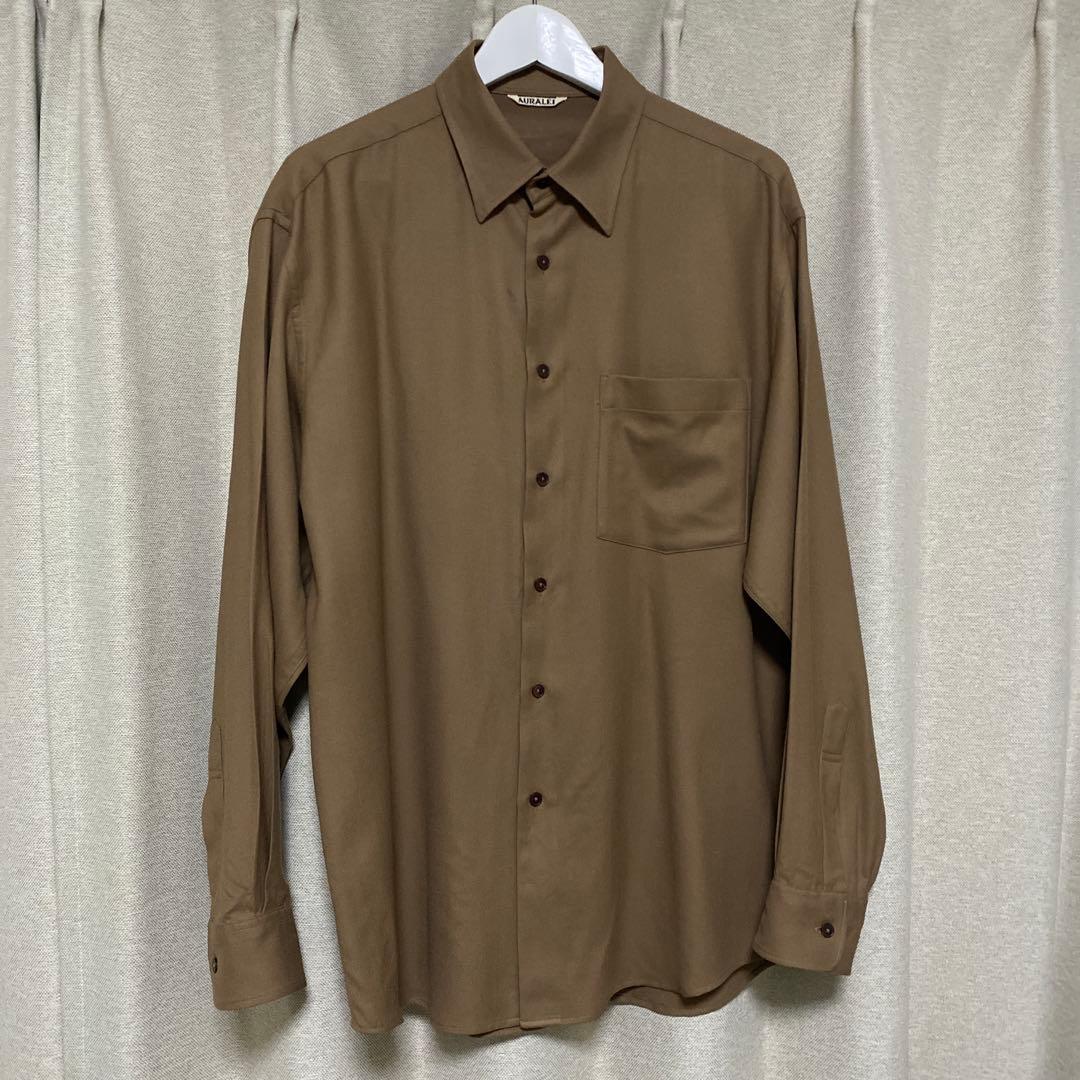 トップス AURALEE SUPER LIGHT WOOL SHIRTS