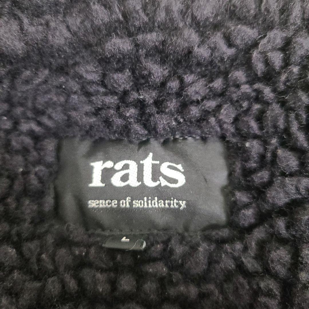 rats ラッツ テンダーロイン 裏ボア ブロックチェックシャードー L