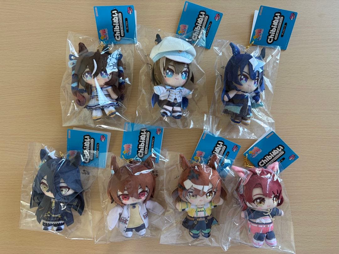 ウマ娘 Chbiぬいおすわりマスコット キーホルダー ぬいぐるみ 7種セット