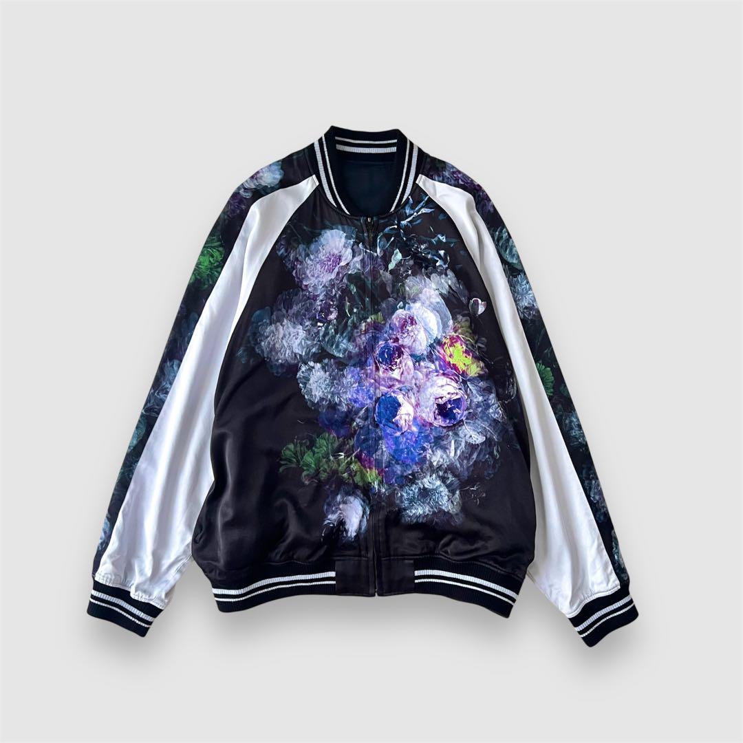 希少 20SS LAD MUSICIAN 花柄スカジャン パープル 46