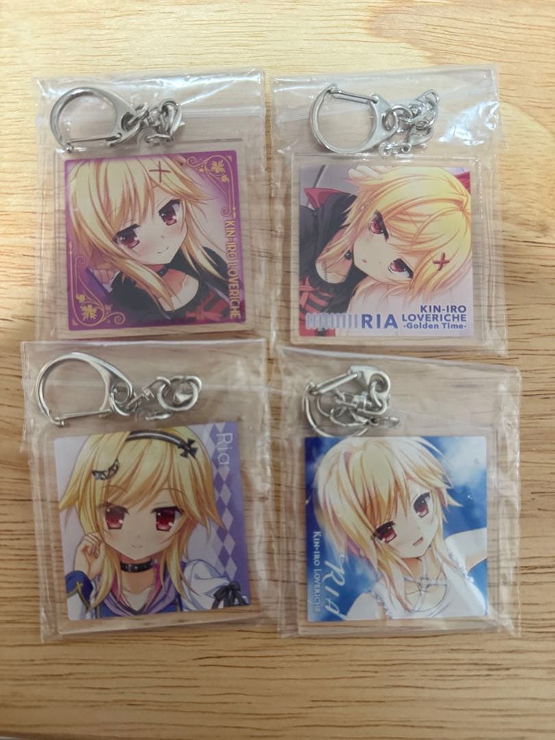 僧間理亜 アクリルキーホルダー セット　金色ラブリッチェ