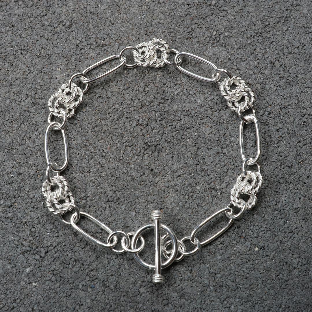 メキシコ タスコ製 シルバー925 フープデザインブレスレット/マンテル/軽研磨