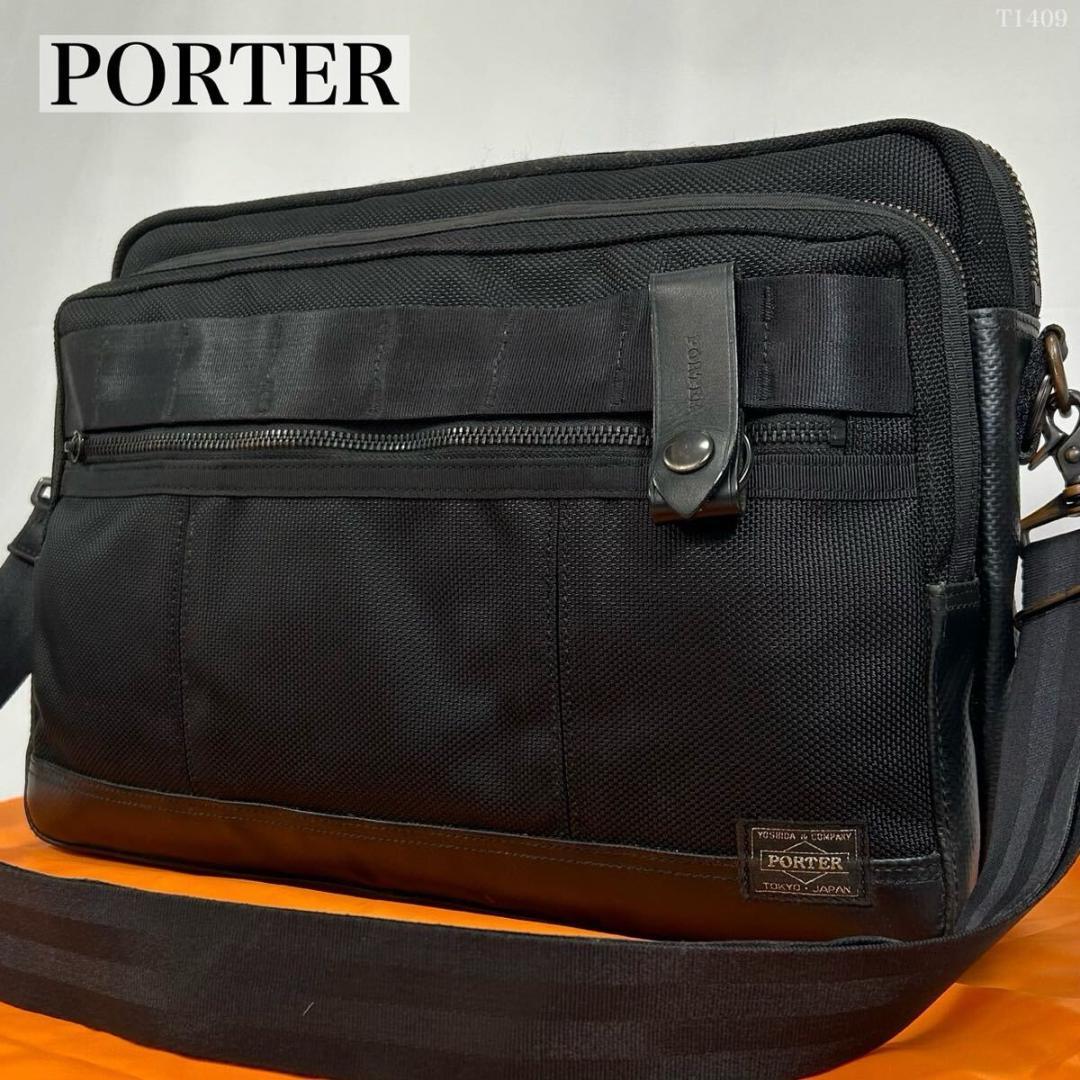 【極美品】ポーター ヒート ショルダーバッグ メッセンジャーバッグ キャンバス PORTER ポーター ヒート メッセンジャーバッグ(S) 703-07968