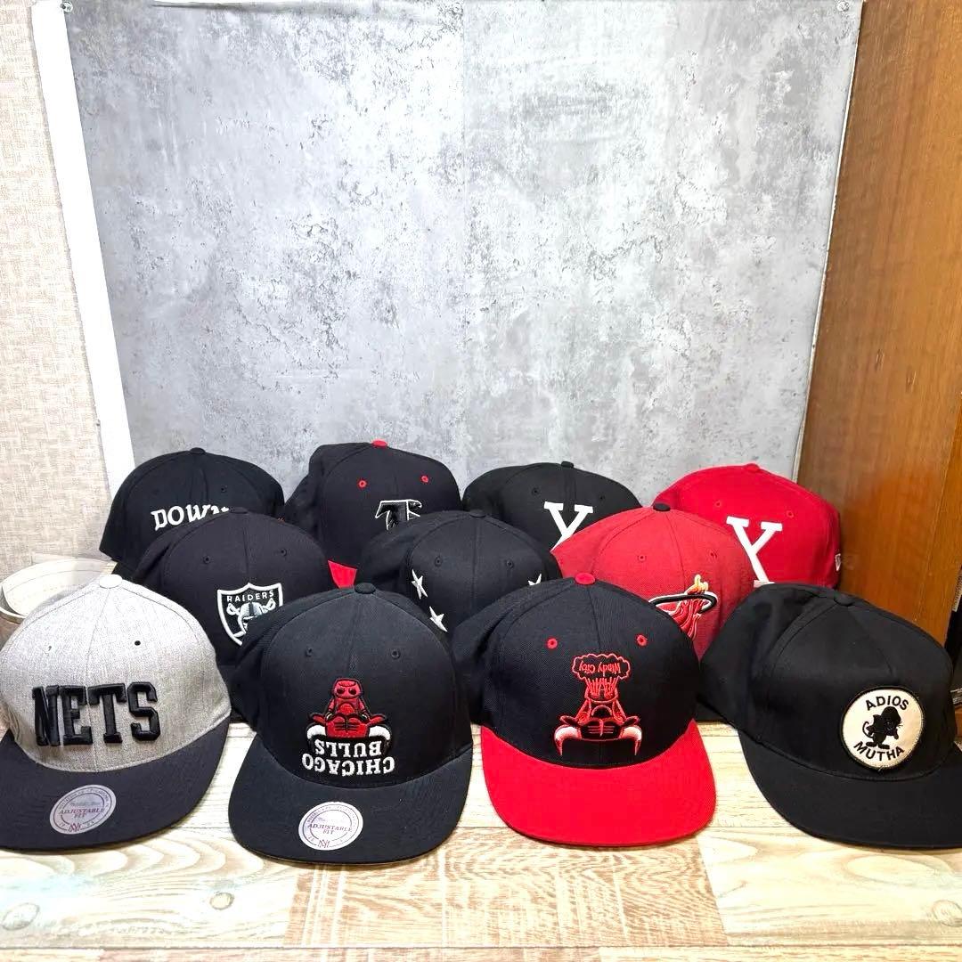 00's〜10's 希少スナップバッグキャップ 11個セット スナップバックキャップ ローキャップ 帽子 スナップバック キャップ