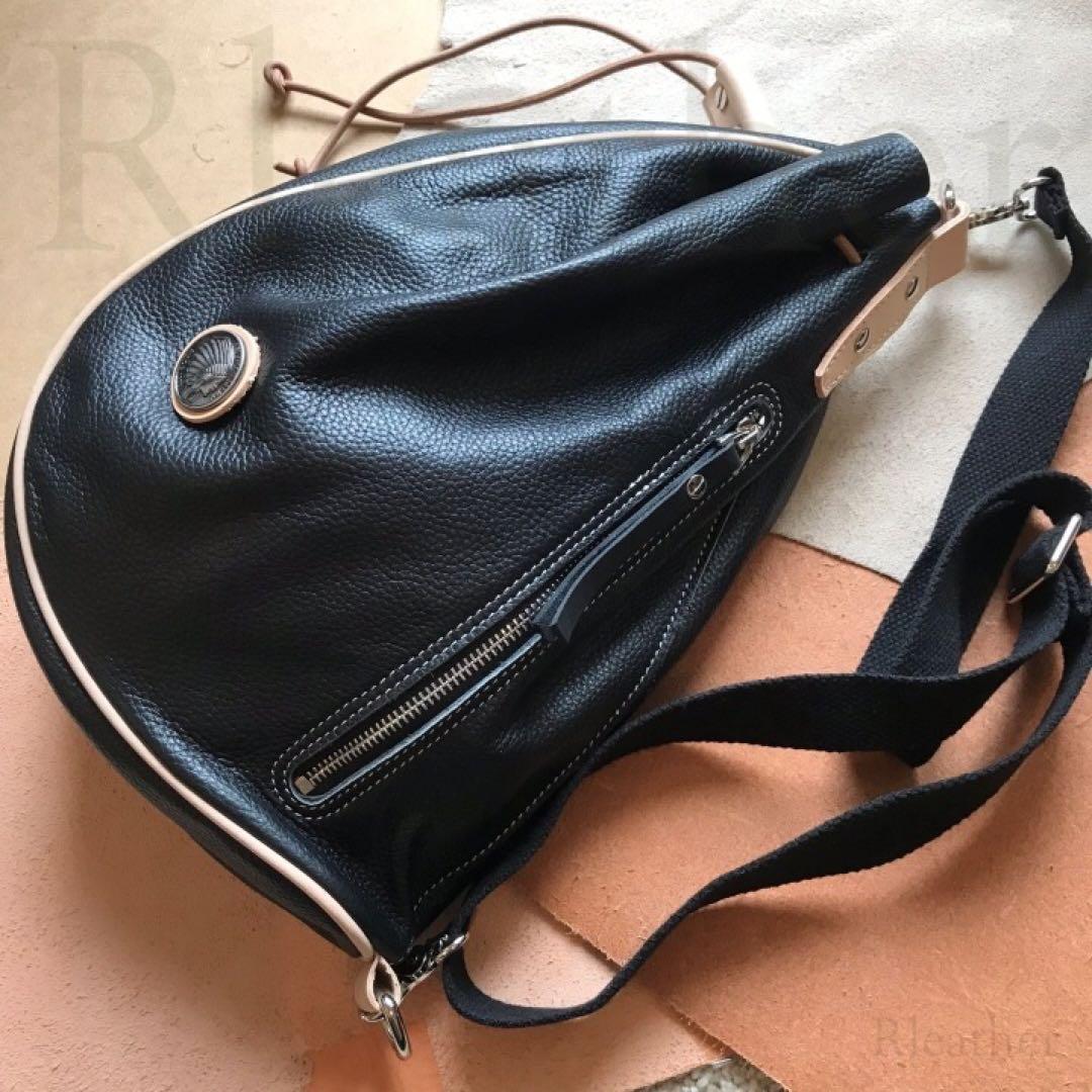健*郎様 大人気！本革 レザー ヒップバッグ バイカーズ ショルダーバッグ shoulder_bag4750a.jpg