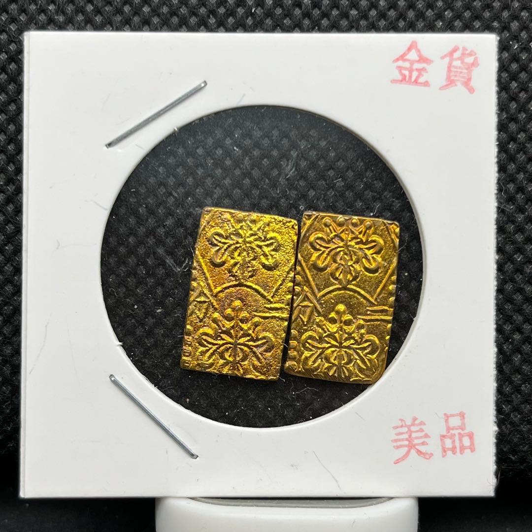 二分金判金貨小判古銭アンティークコイン記念硬貨コレクション旧貨幣