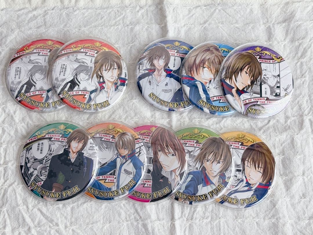 テニプリ 不二周助 缶バッジ 大原画展