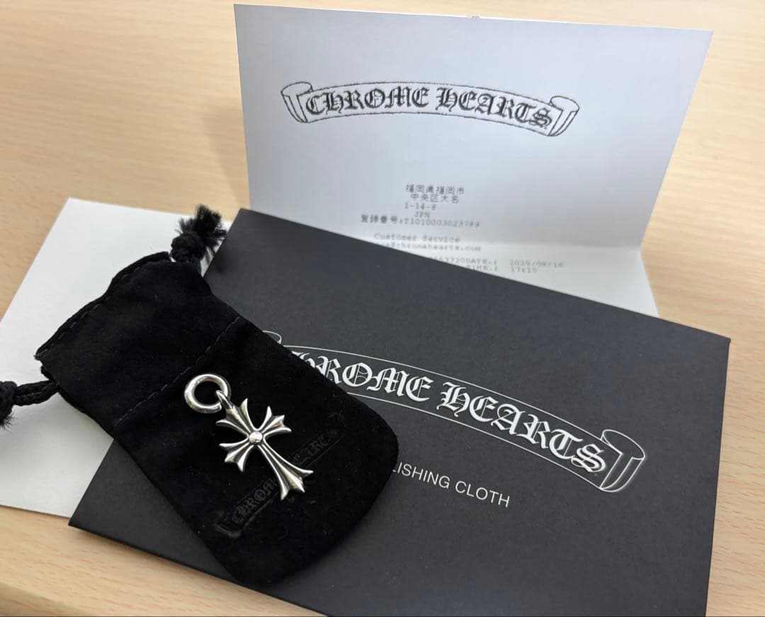 CHROME HEARTS タイニーchクロス チ ヤーム ネックレス