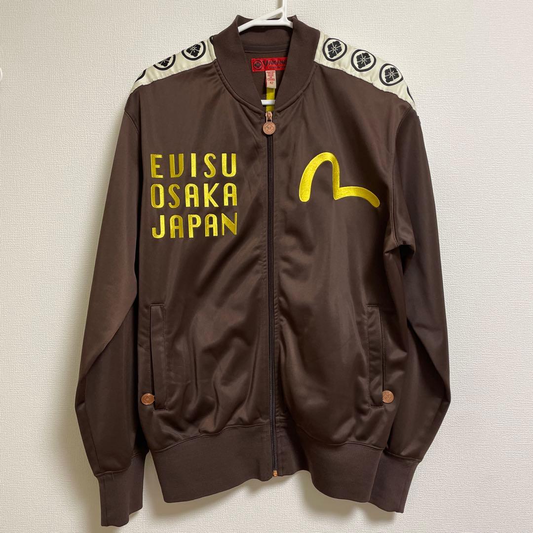 EVISU トラックジャケット 家紋 アームロゴ エヴィス ジャージ 42