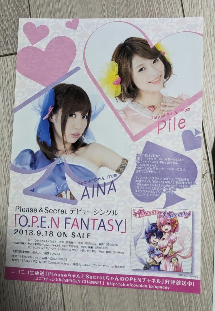 Please&Secret/O.P.E.N FANTASY フライヤー