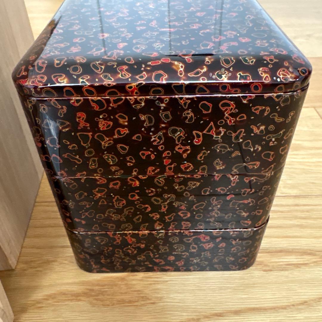 美品⬛︎高級津軽塗 重箱 三段 田中家⬛︎の通販｜guchi.in