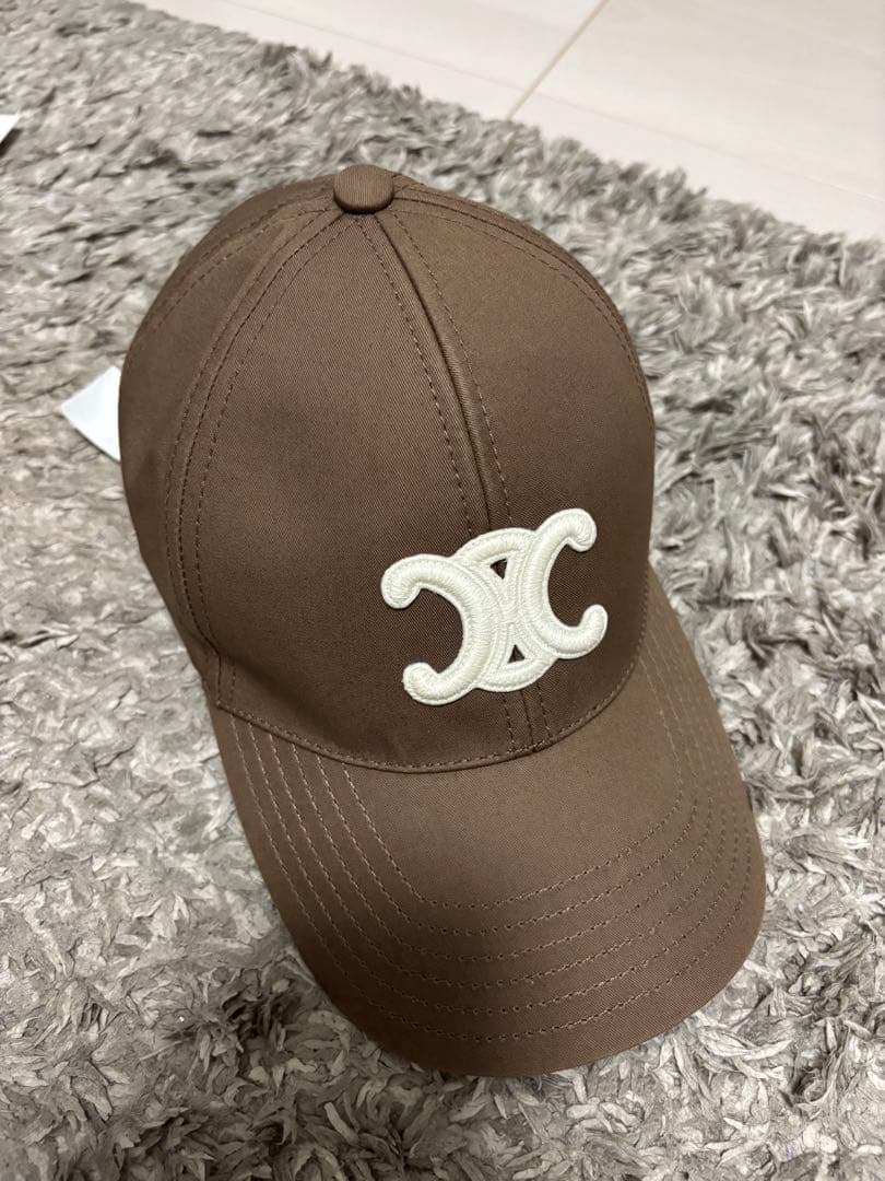 【値下げ不可】CELINE ベースボールキャップ ブラウン