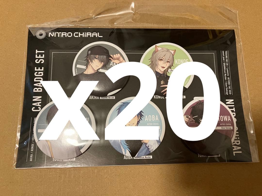 ニトロキラル　space a la mode 缶バッジ　 20セット グッズ-バッチ】NITRO CHiRAL 【Space A la mode】缶バッジセット