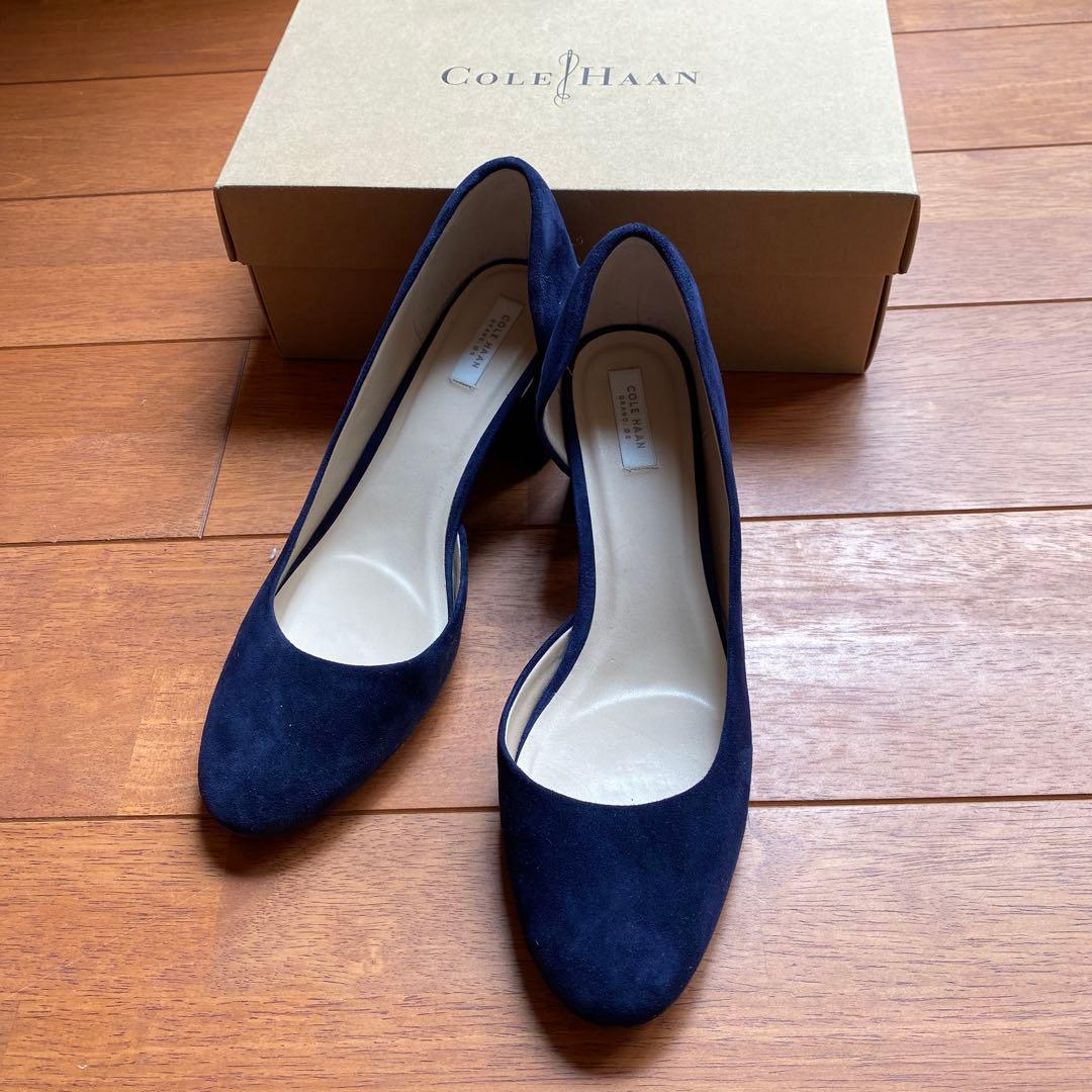 カムイさん専用Cole Haan ネイビー スエード ハイヒール・パンプス