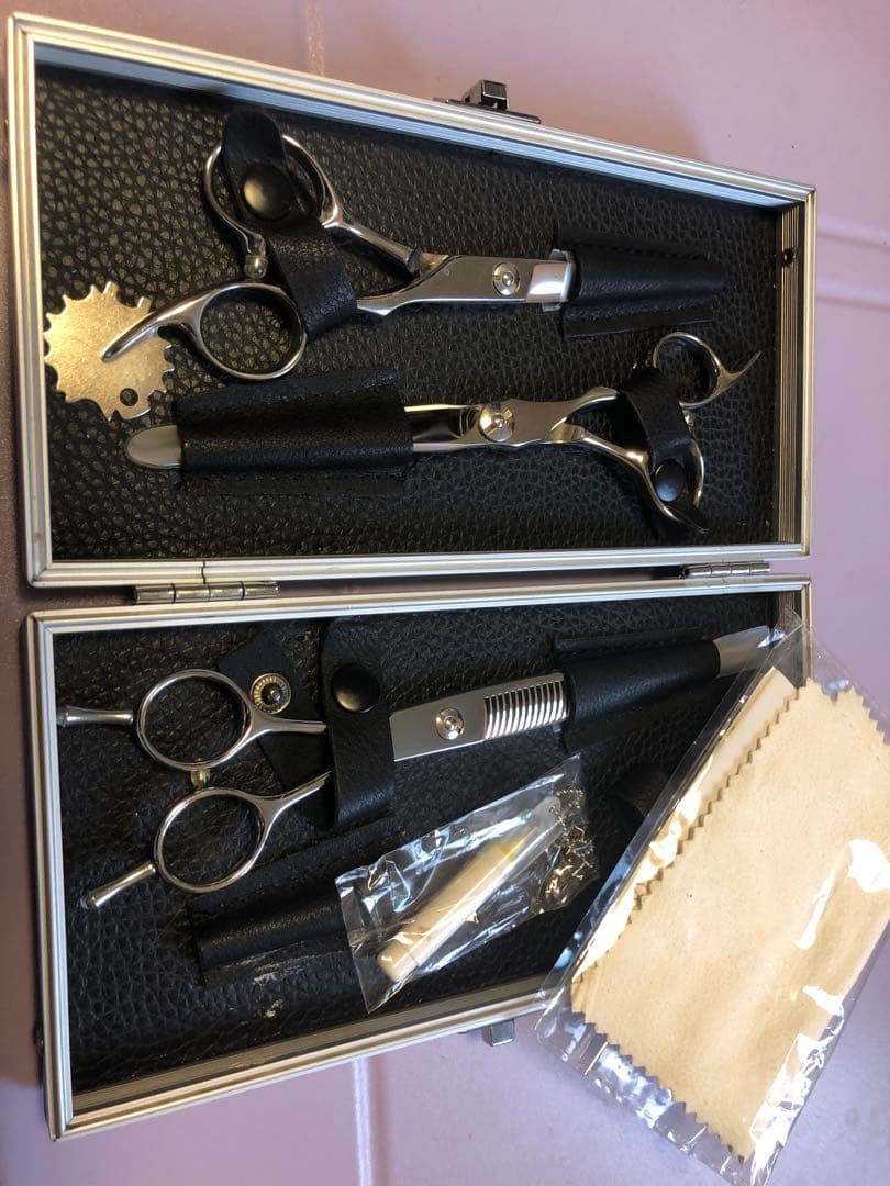 美容師シザーセット(セニングシザー1本、カットシザー2本)