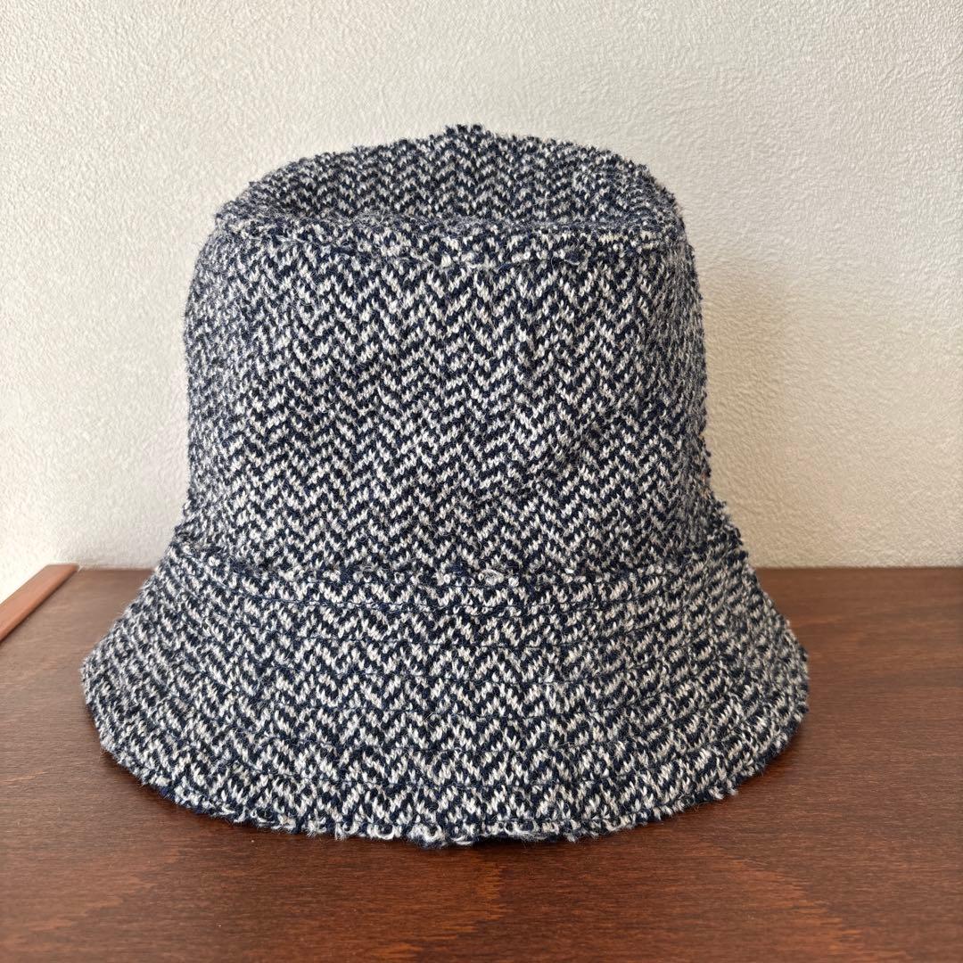45R シェツトランドツイードのニットキャップ