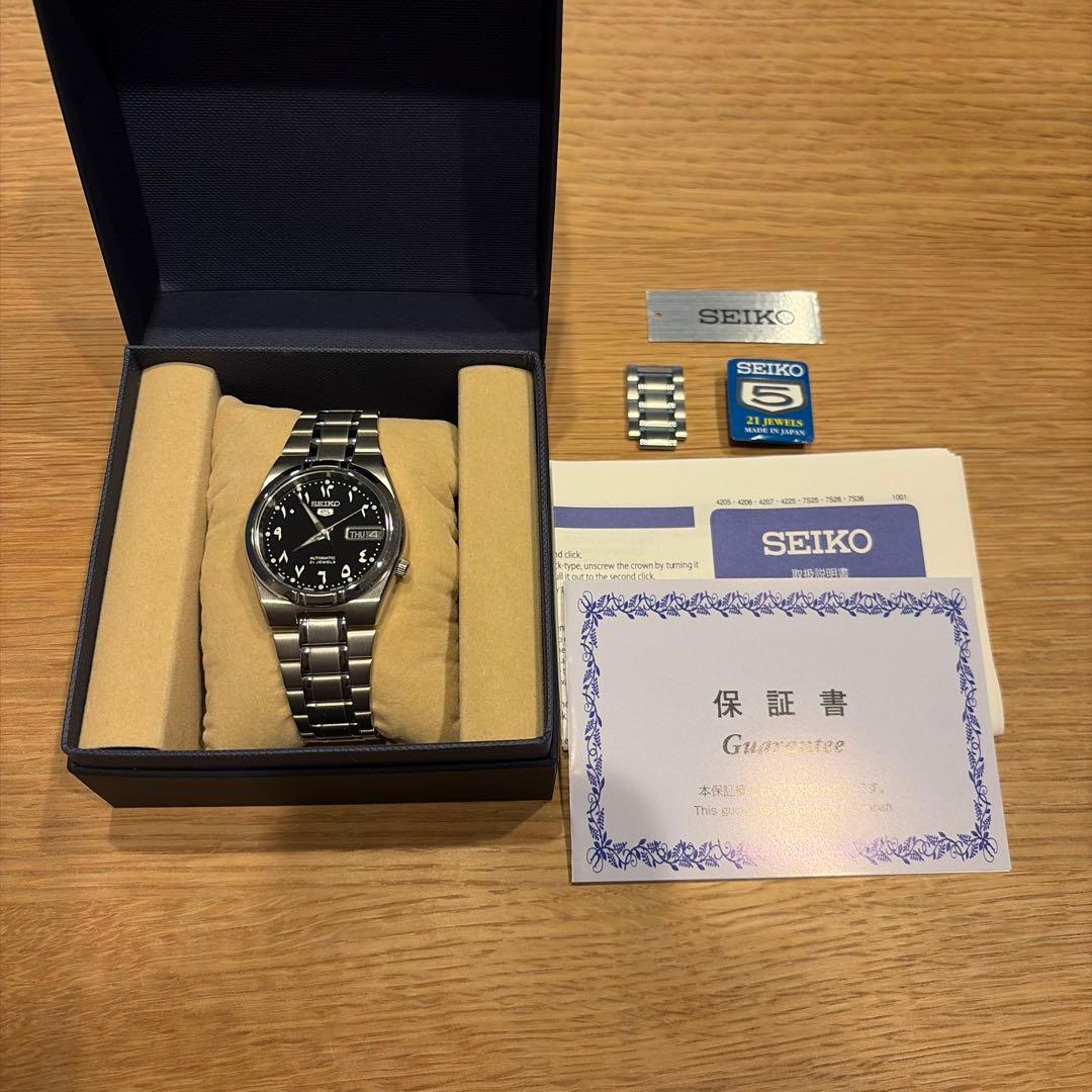 SEIKO5 SNK063J5 藤原ヒロシ着用モデル 国内正規品　保証書付