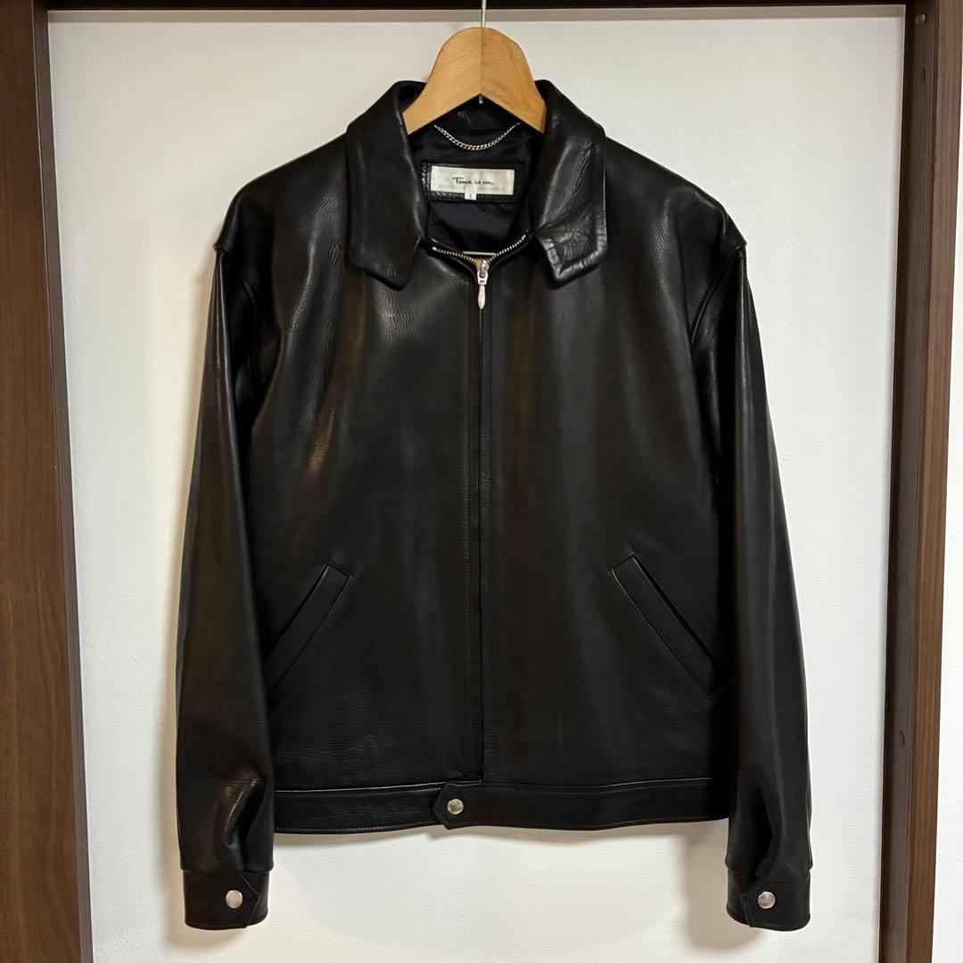 美品】 Time is on ZIAS LEATHER JACKET - メルカリ