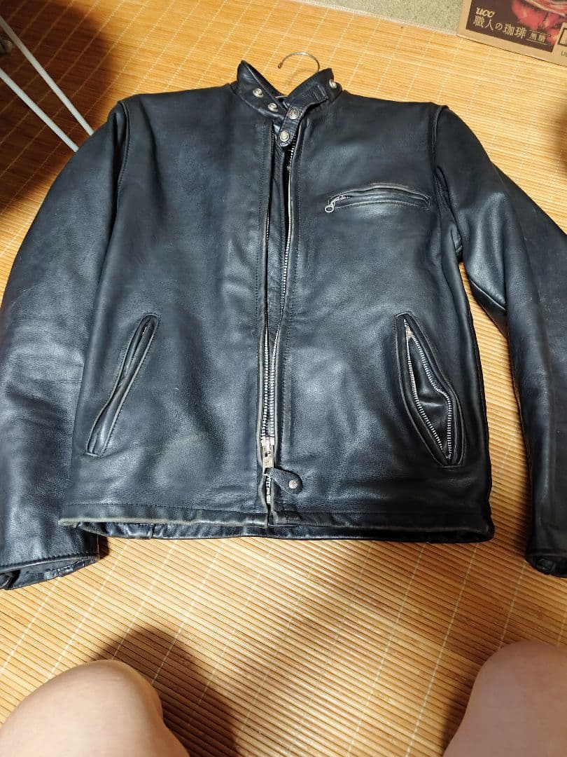 Schott　レザーシングルライダースジャケット　38 SCHOTT(ショット) 641 single riders シングルライダース ジャケット