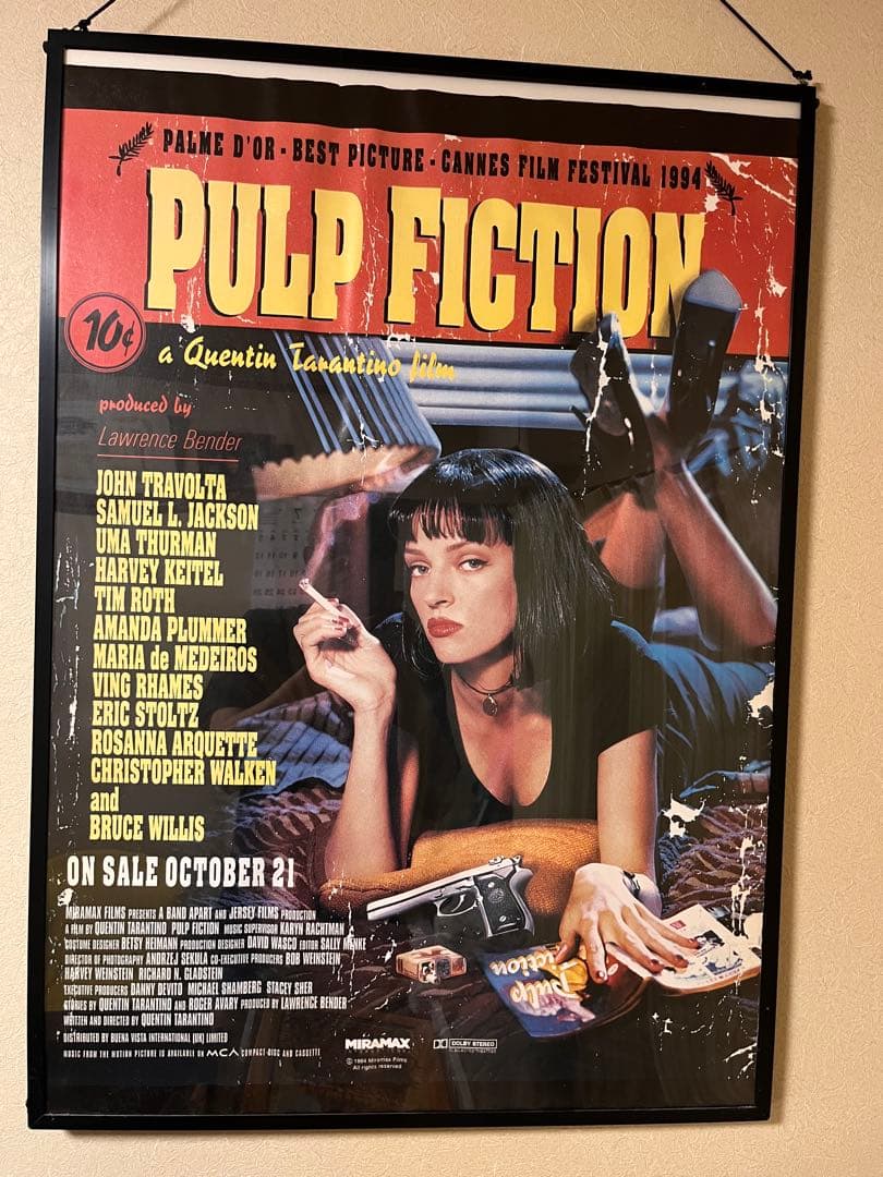 【激レア90年代製】ヴィンテージPulp Fiction ポスター