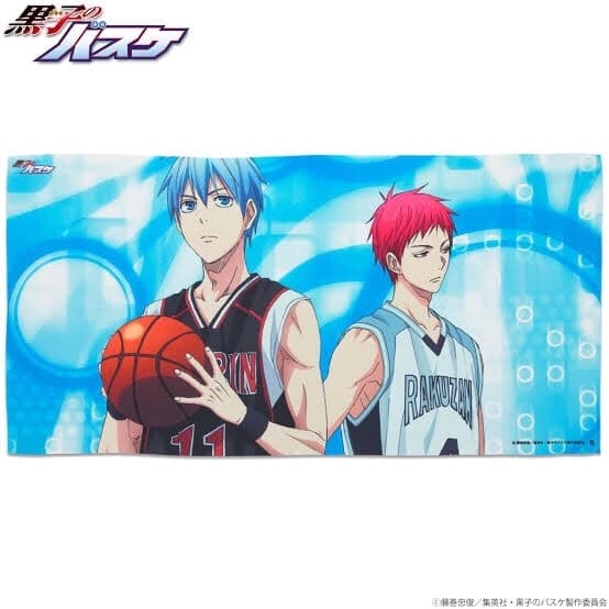 黒子のバスケ 黒バス ポートレートバスタオル 黒子&赤司 黒子テツヤ 赤司征十郎