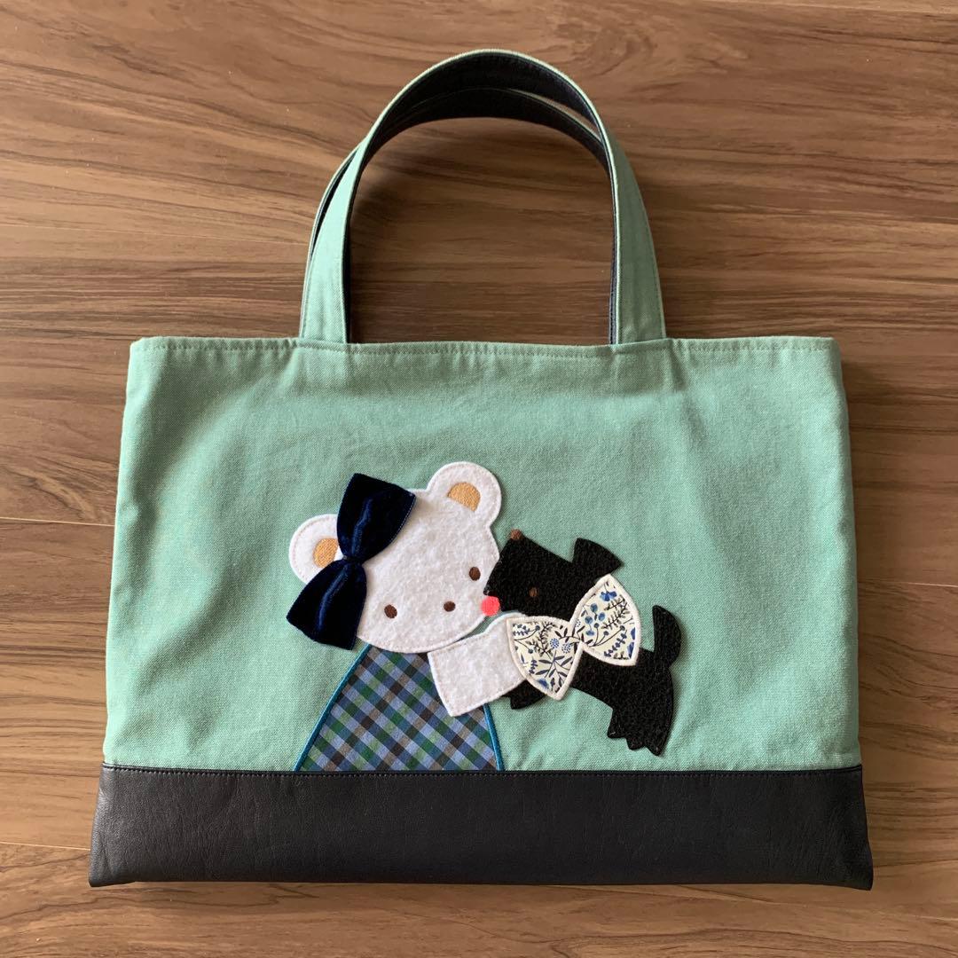 春のファミリアショー　デニムバッグ　ブック入れ