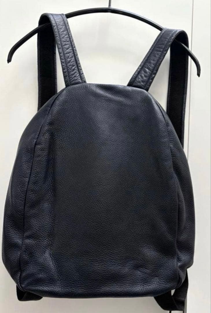 ジルサンダー ネイビー　リュック　バックパック　レザー