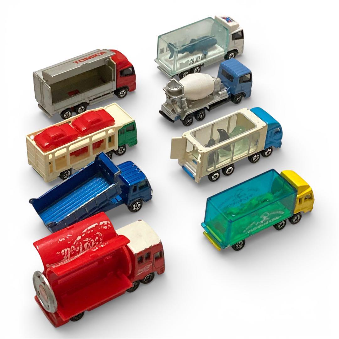 トミカまとめ売り】大型トラック 8台セット (ダンプ・ミキサー他