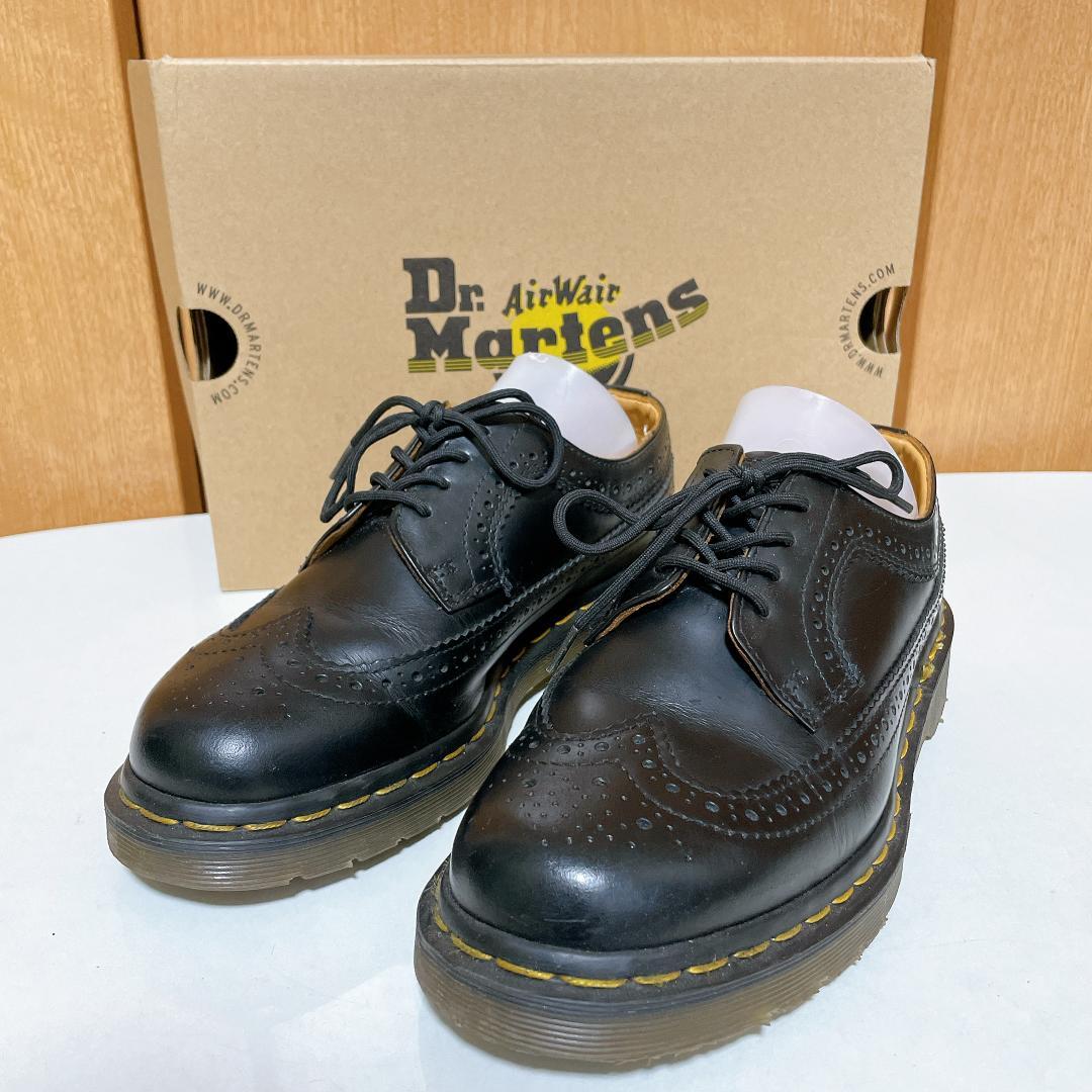 ドクターマーチン 3989 イエローステッチ ブローグ シューズ