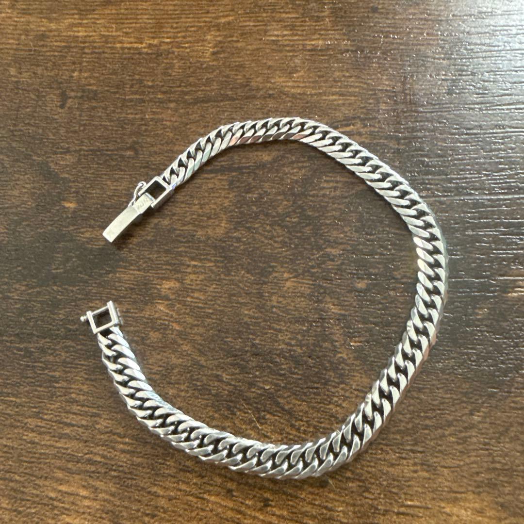 今日だけ値引き‼️刻印有りPT850喜平ブレスレット 6面ダブル 21g
