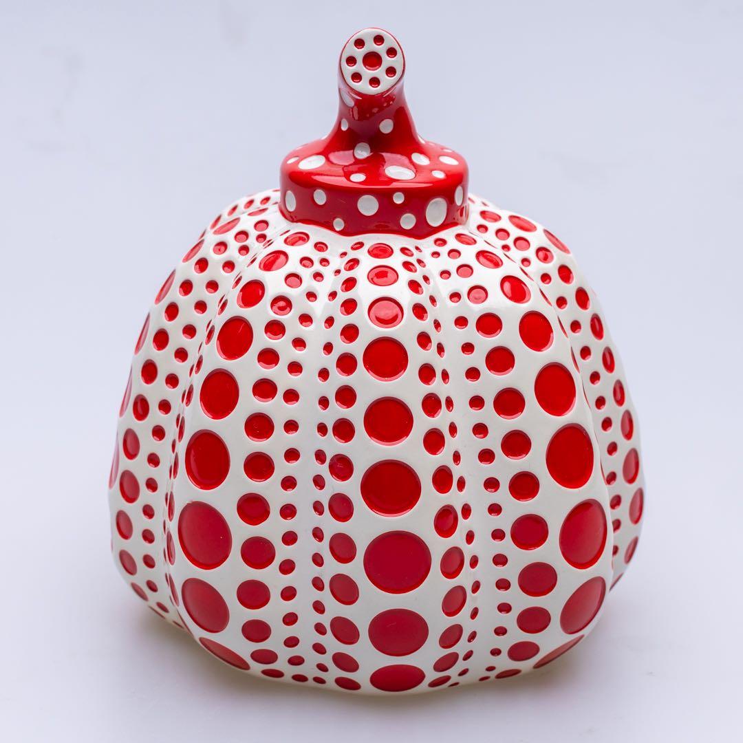 草間彌生 かぼちゃ 赤　ペーパーウェイト　オブジェ