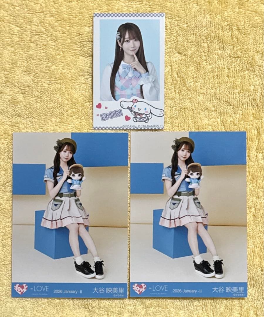 LOVE 大谷映美里 シナモロール フォトカード モーリーファンタジー