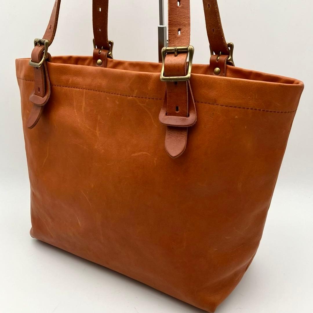 SLOW スロウ　トートバッグ　ビジネス　レザー　本革　肩掛け　大容量　ブラウン SLOW（スロウ） 正規品 バッグ トートバッグ SHRINK UTILITY Mサイズ