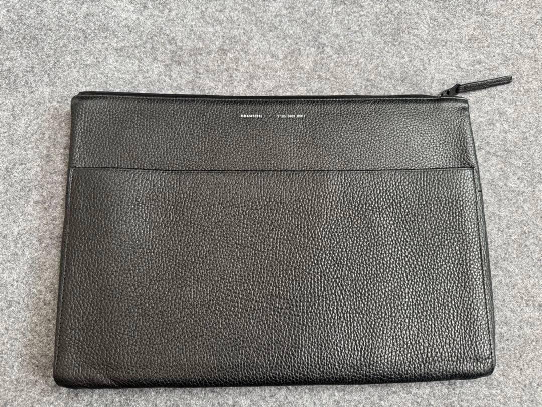 GRAMS28 120レザーフォリオ ペブルドレザー ブラック