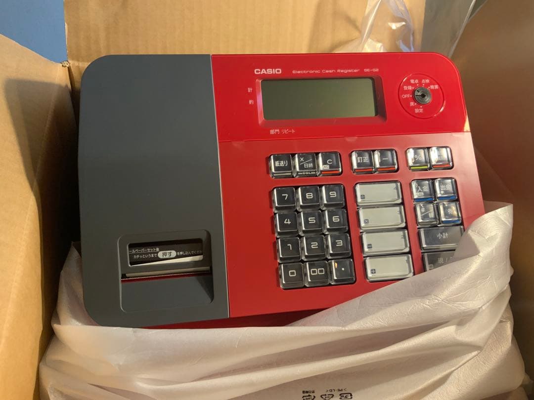 CASIO SE-G2-RD 電子レジスター レッド【新品未使用】 - メルカリ