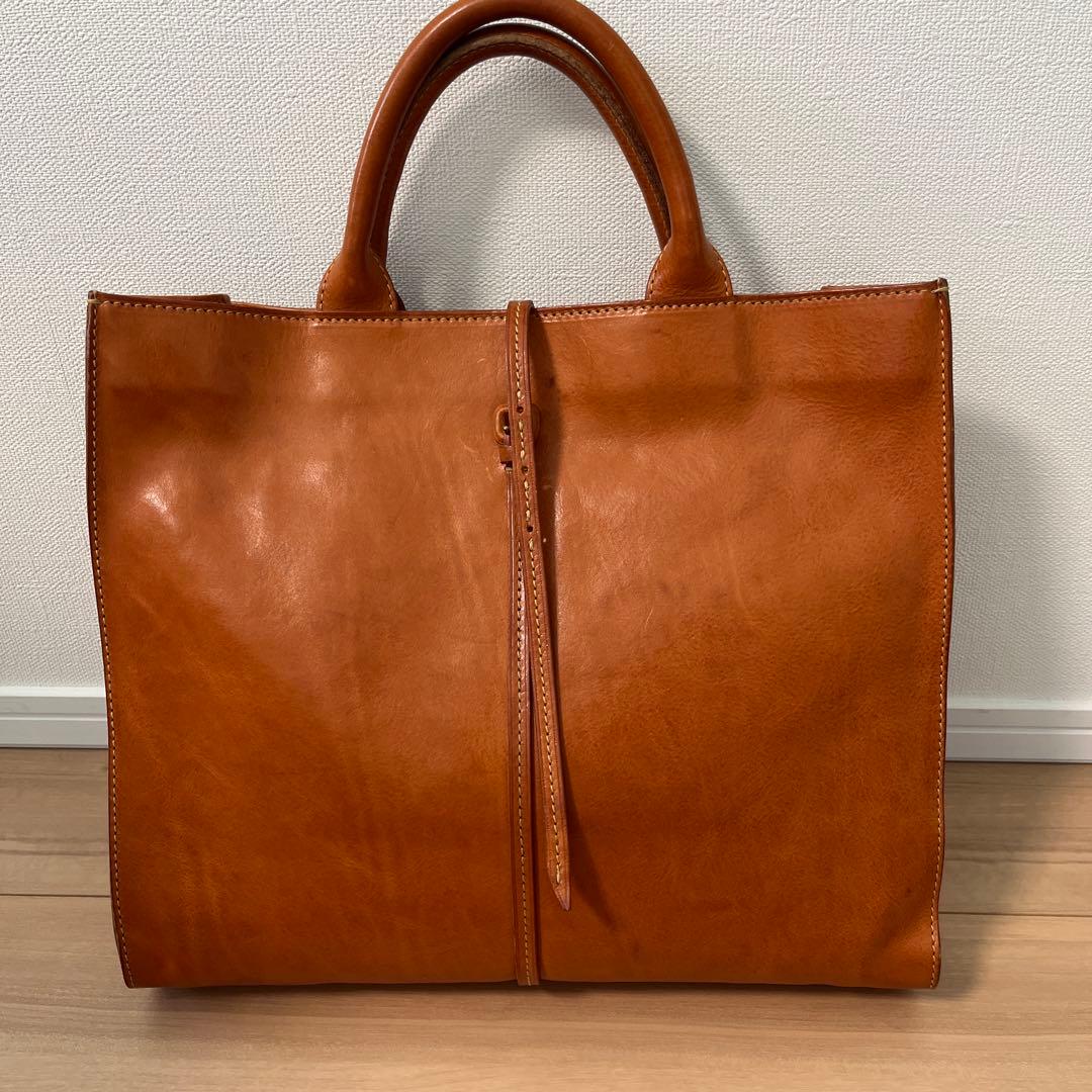 レザー トートバッグ ブラウン