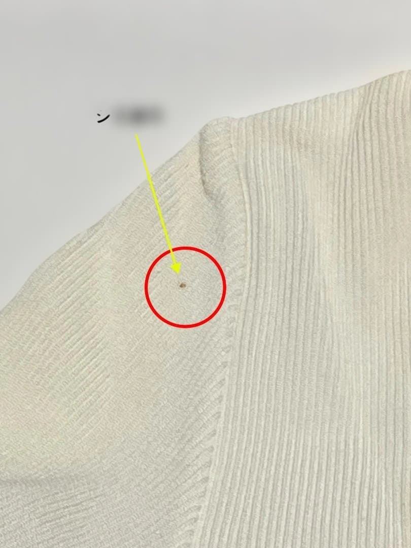 HANEL シャネル 半袖 ニット トップス ココマーク 白 クリーニング済