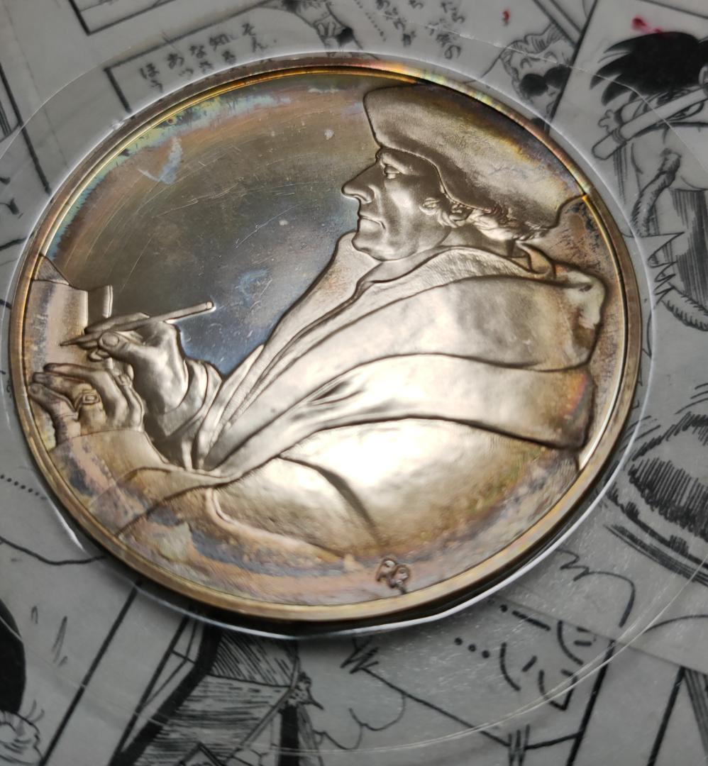 Franklin Mint フランスの銀貨 Erasme de Roterdam