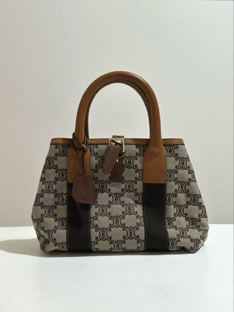 セリーヌ　ハンドバッグ　マカダム　トリオンフ　キャンバス CELINE（セリーヌ） ハンドバッグ マカダム PVCキャンバス レディース