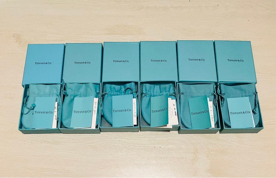 Tiffany & Co. ギフト箱 6個セット　アクセサリー空箱　旧型