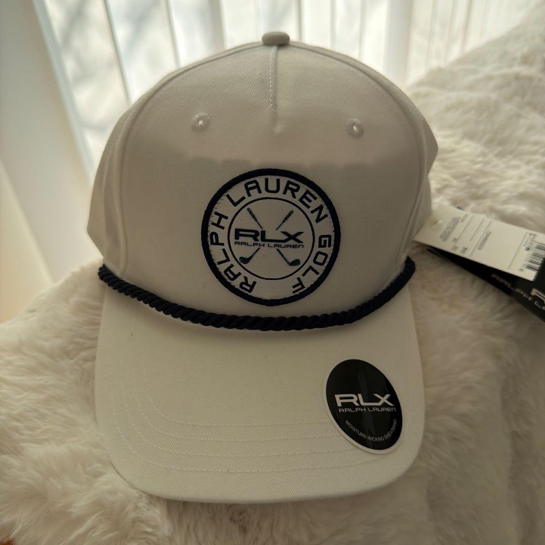Ralph Lauren RLX ホワイトキャップ Ralph Lauren RLX Golf Logo Cap White | TRENDYGOLF USA